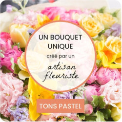 PARIS FUNÉRAL FLOWERS - FLORIST COLORED BOUQUET