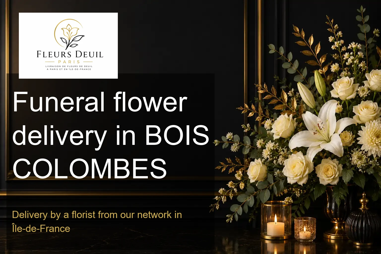 Funeral flower delivery in BOIS COLOMBES