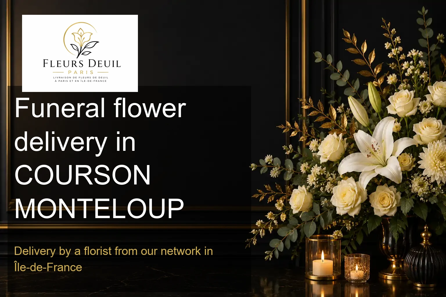 Funeral flower delivery in COURSON MONTELOUP
