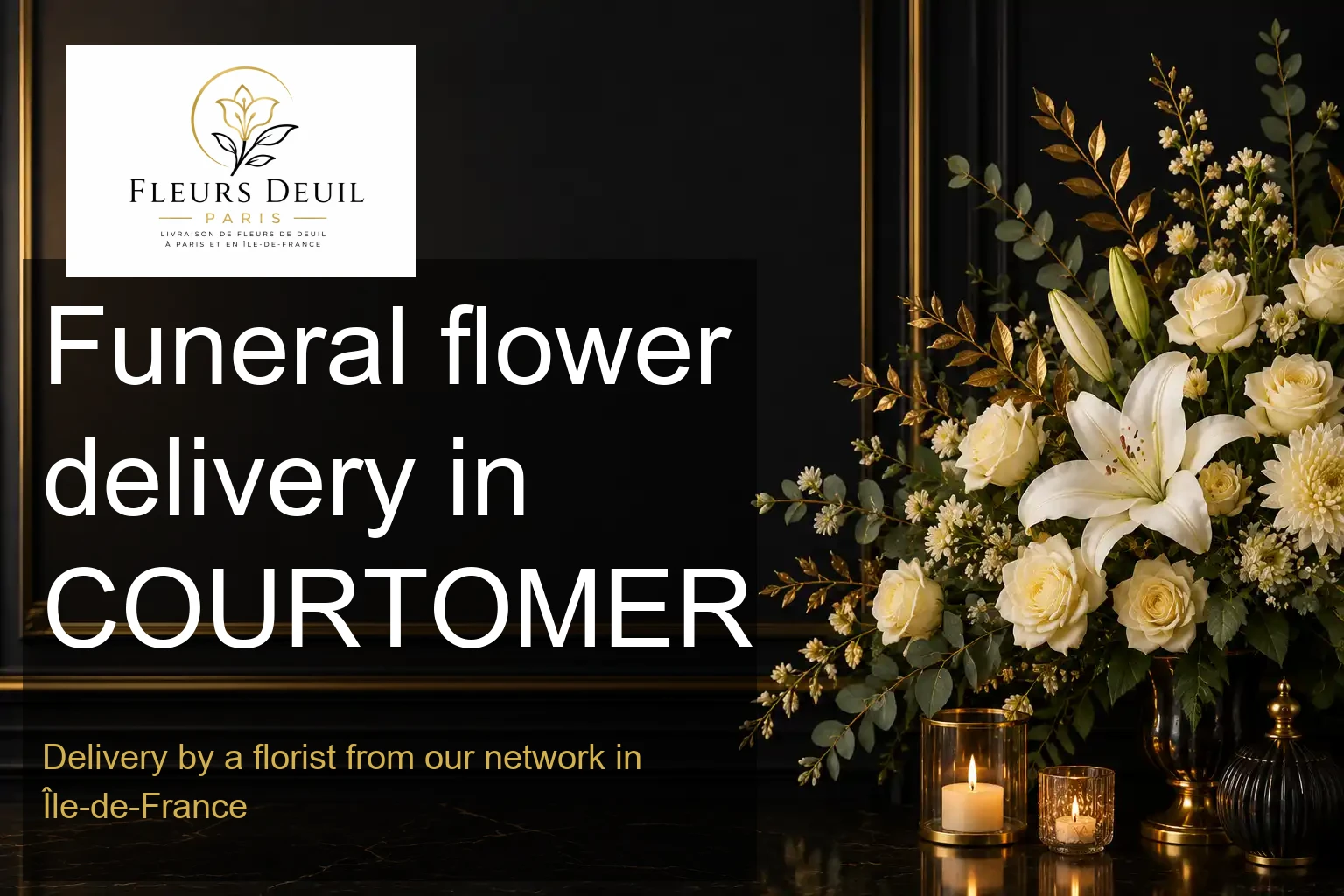Funeral flower delivery in COURTOMER
