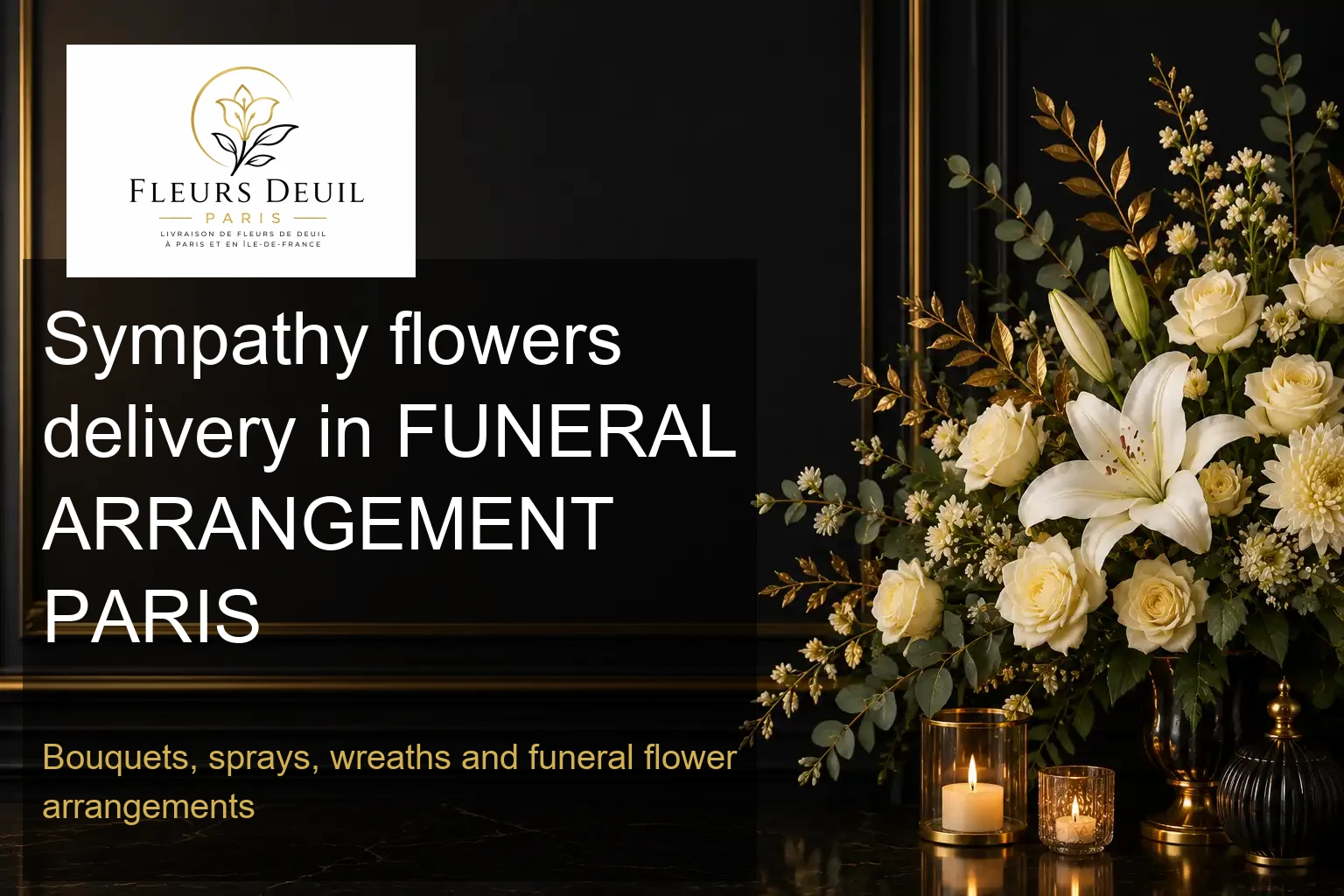 Sympathy flowers delivery in FUNERAL ARRANGEMENT PARIS
