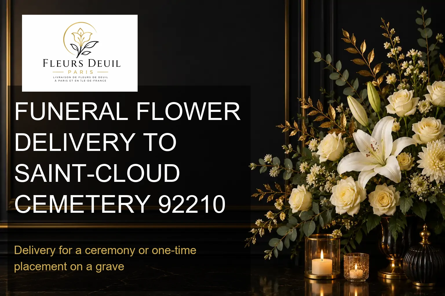 FUNERAL FLOWER DELIVERY TO SAINT-CLOUD CEMETERY 92210