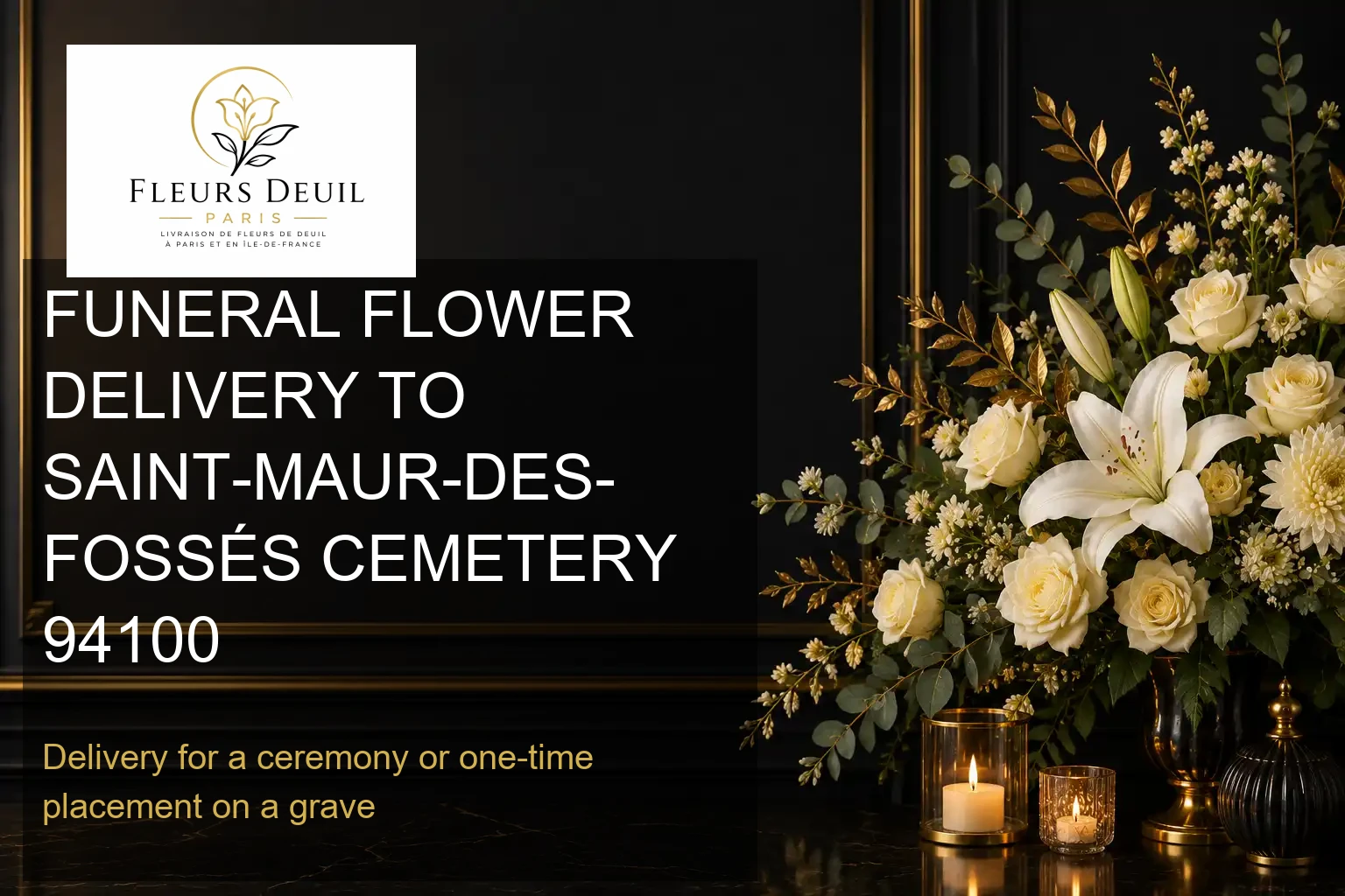 FUNERAL FLOWER DELIVERY TO SAINT-MAUR-DES-FOSSÉS CEMETERY 94100