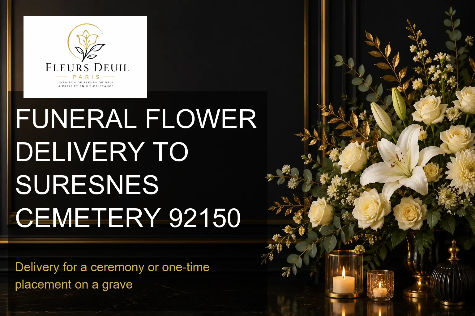 FUNERAL FLOWER DELIVERY TO SURESNES CEMETERY 92150