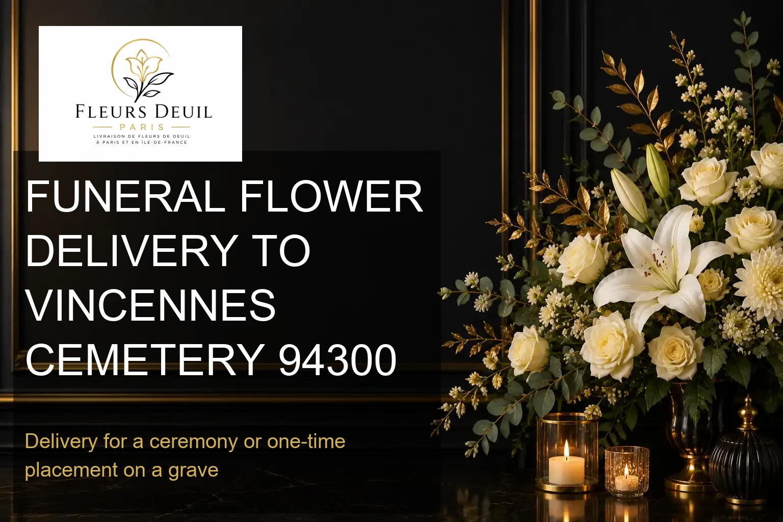 FUNERAL FLOWER DELIVERY TO VINCENNES CEMETERY 94300