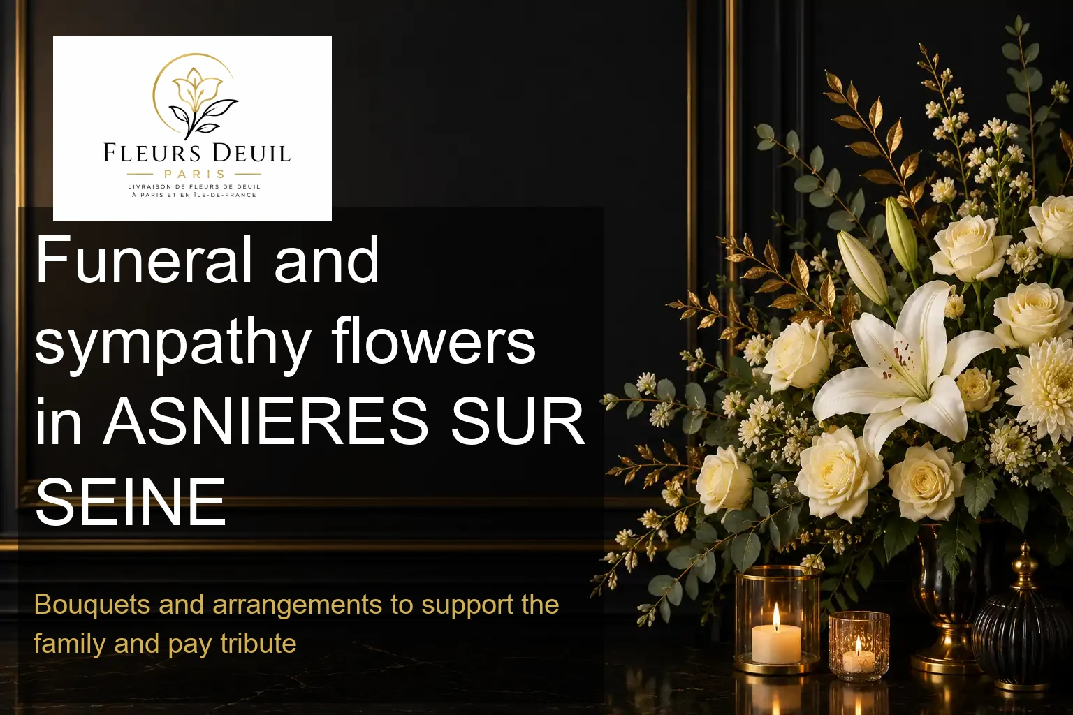 Funeral and sympathy flowers in ASNIERES SUR SEINE