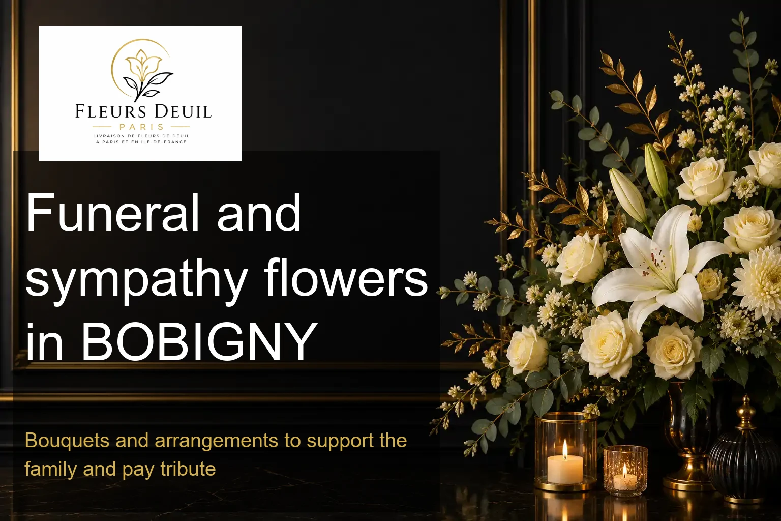 Funeral and sympathy flowers in BOBIGNY