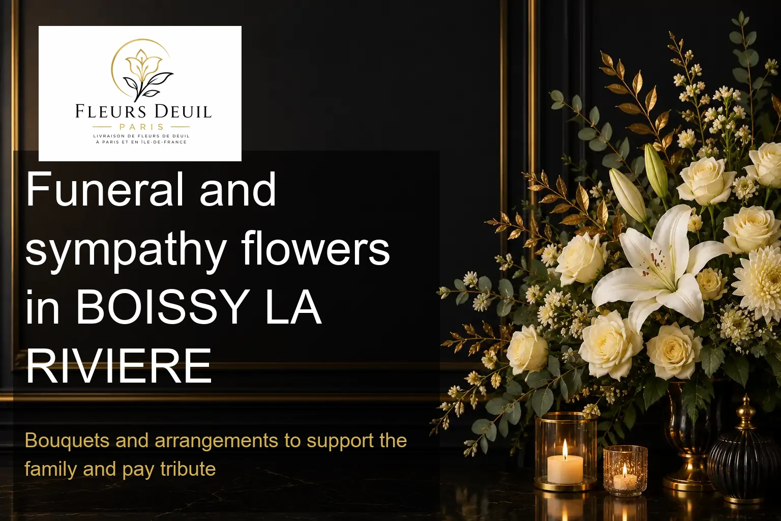 Funeral and sympathy flowers in BOISSY LA RIVIERE
