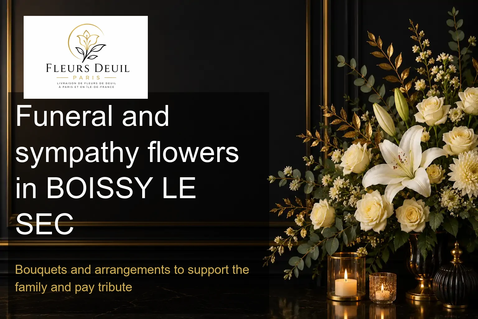 Funeral and sympathy flowers in BOISSY LE SEC