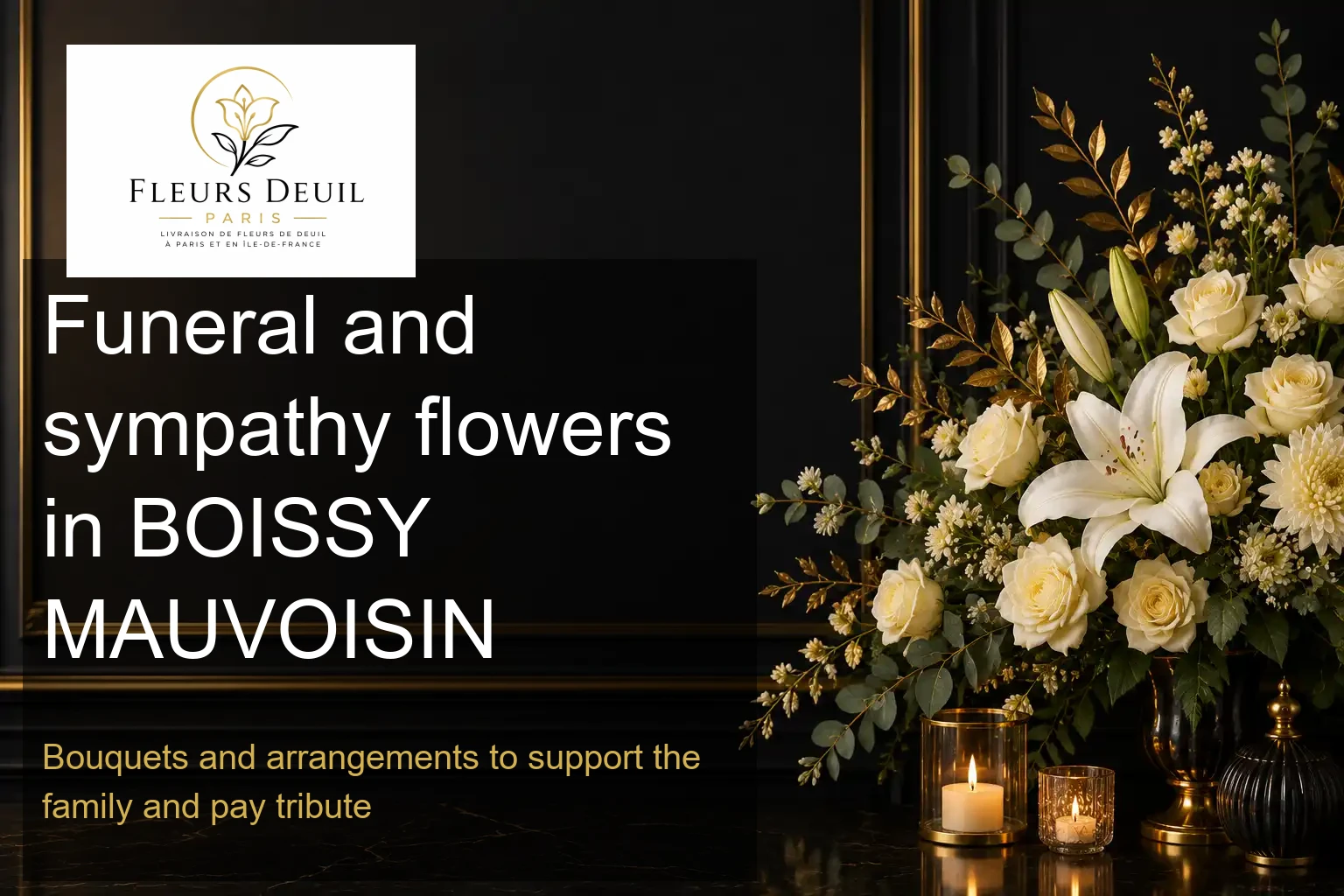 Funeral and sympathy flowers in BOISSY MAUVOISIN