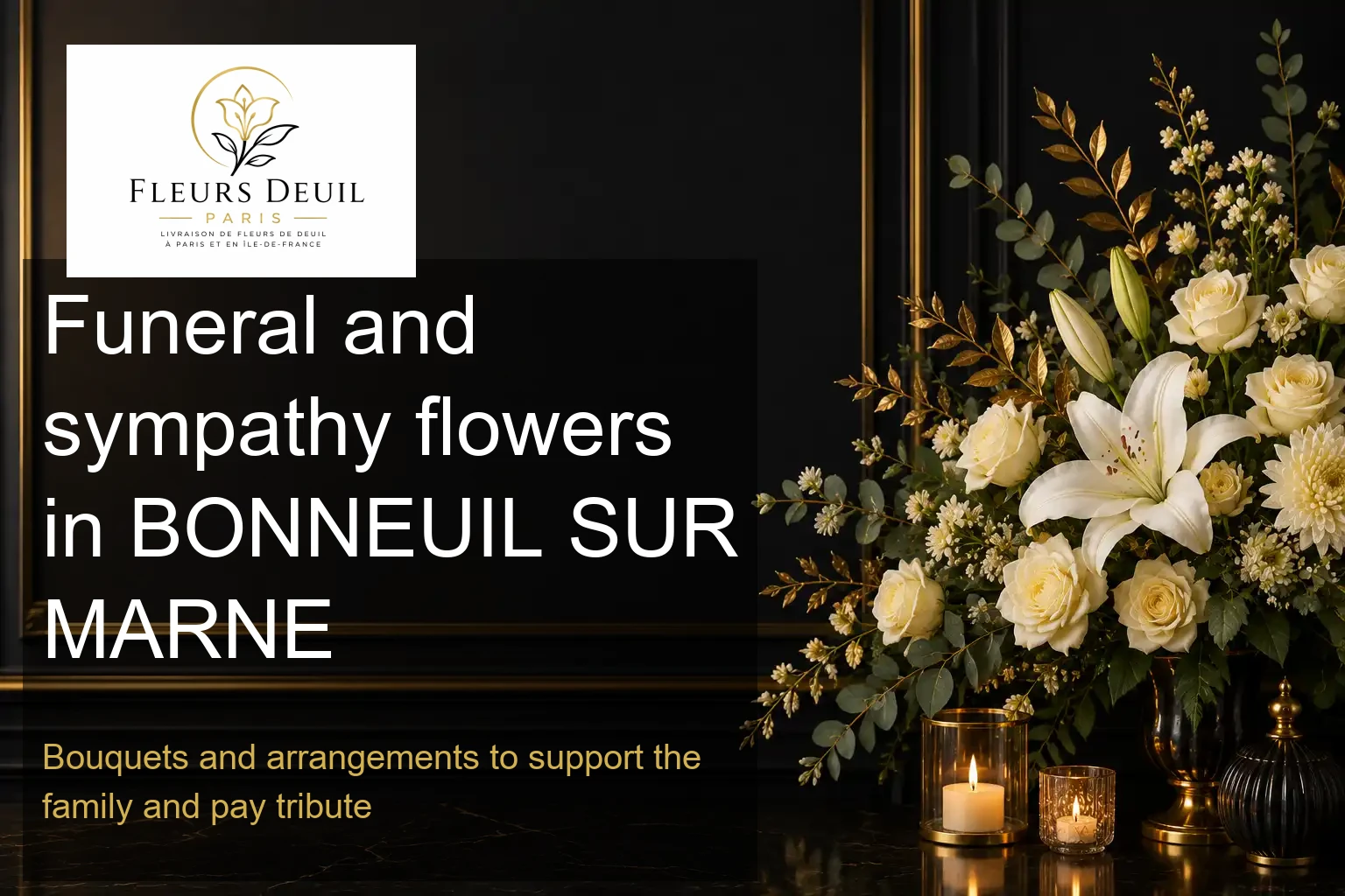 Funeral and sympathy flowers in BONNEUIL SUR MARNE