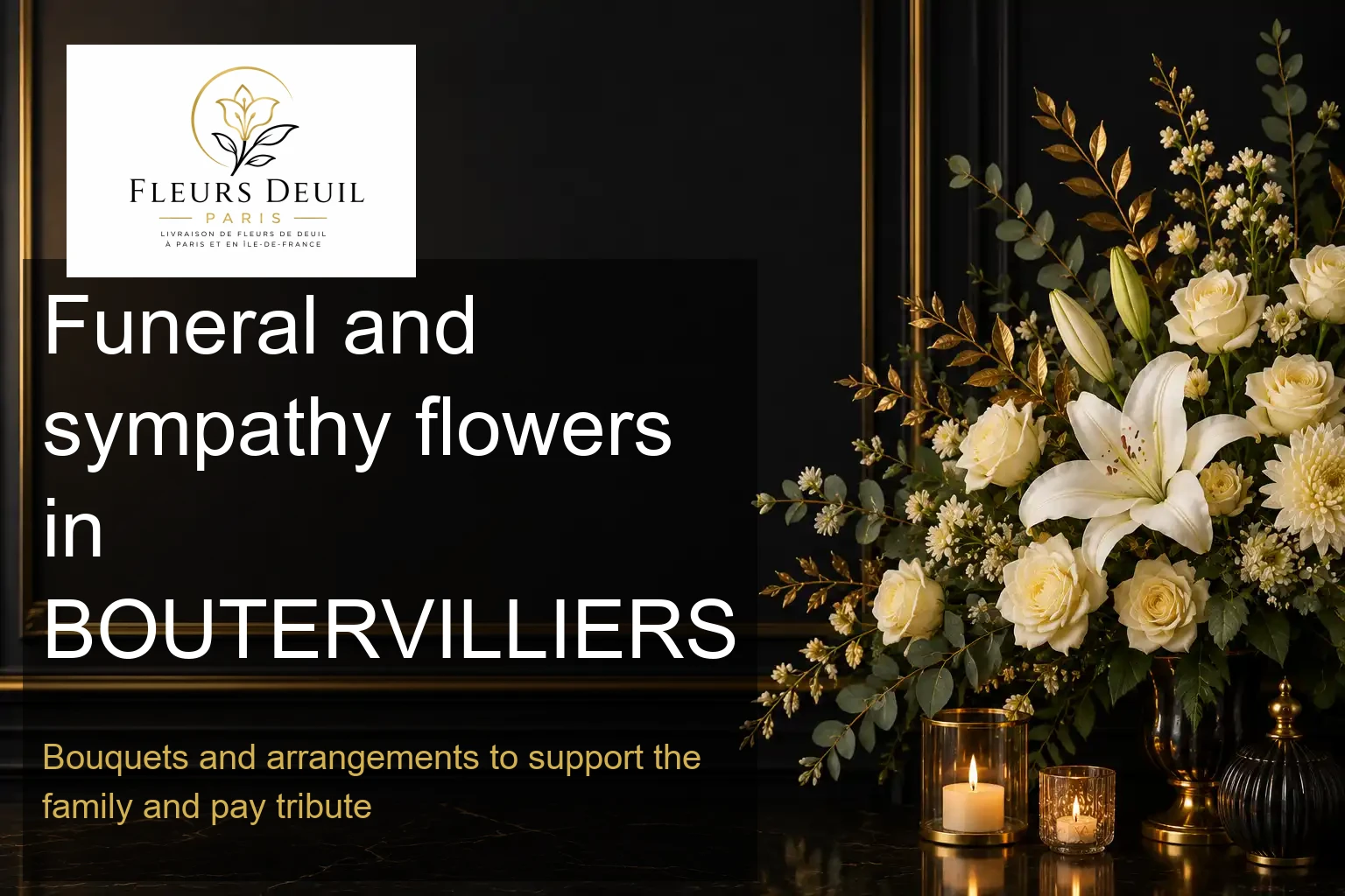 Funeral and sympathy flowers in BOUTERVILLIERS