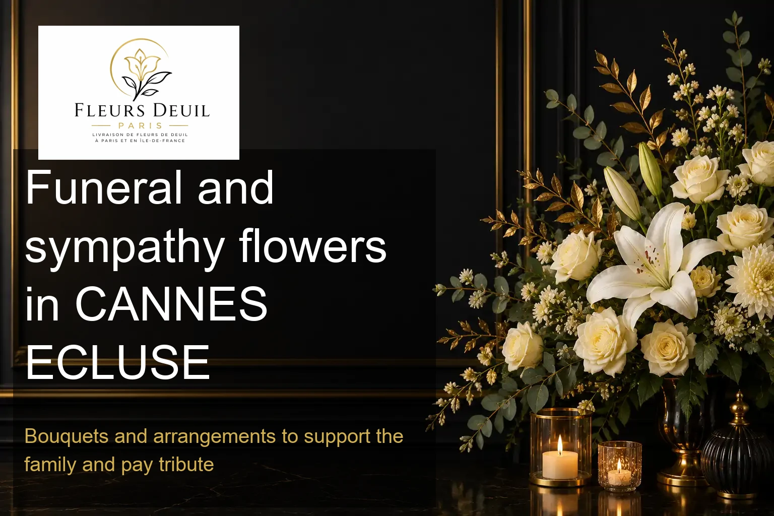 Funeral and sympathy flowers in CANNES ECLUSE