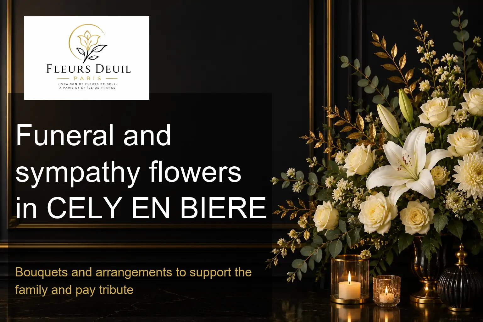 Funeral and sympathy flowers in CELY EN BIERE