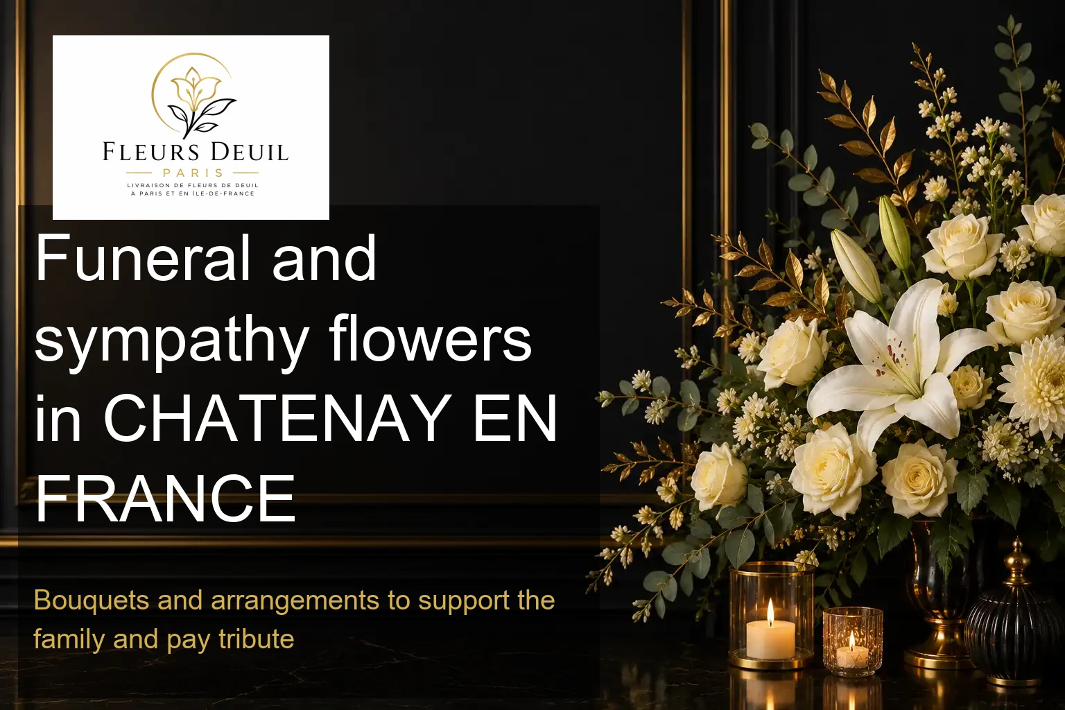 Funeral and sympathy flowers in CHATENAY EN FRANCE