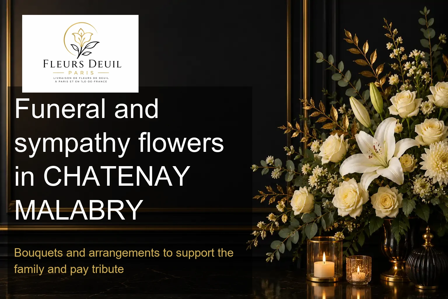 Funeral and sympathy flowers in CHATENAY MALABRY