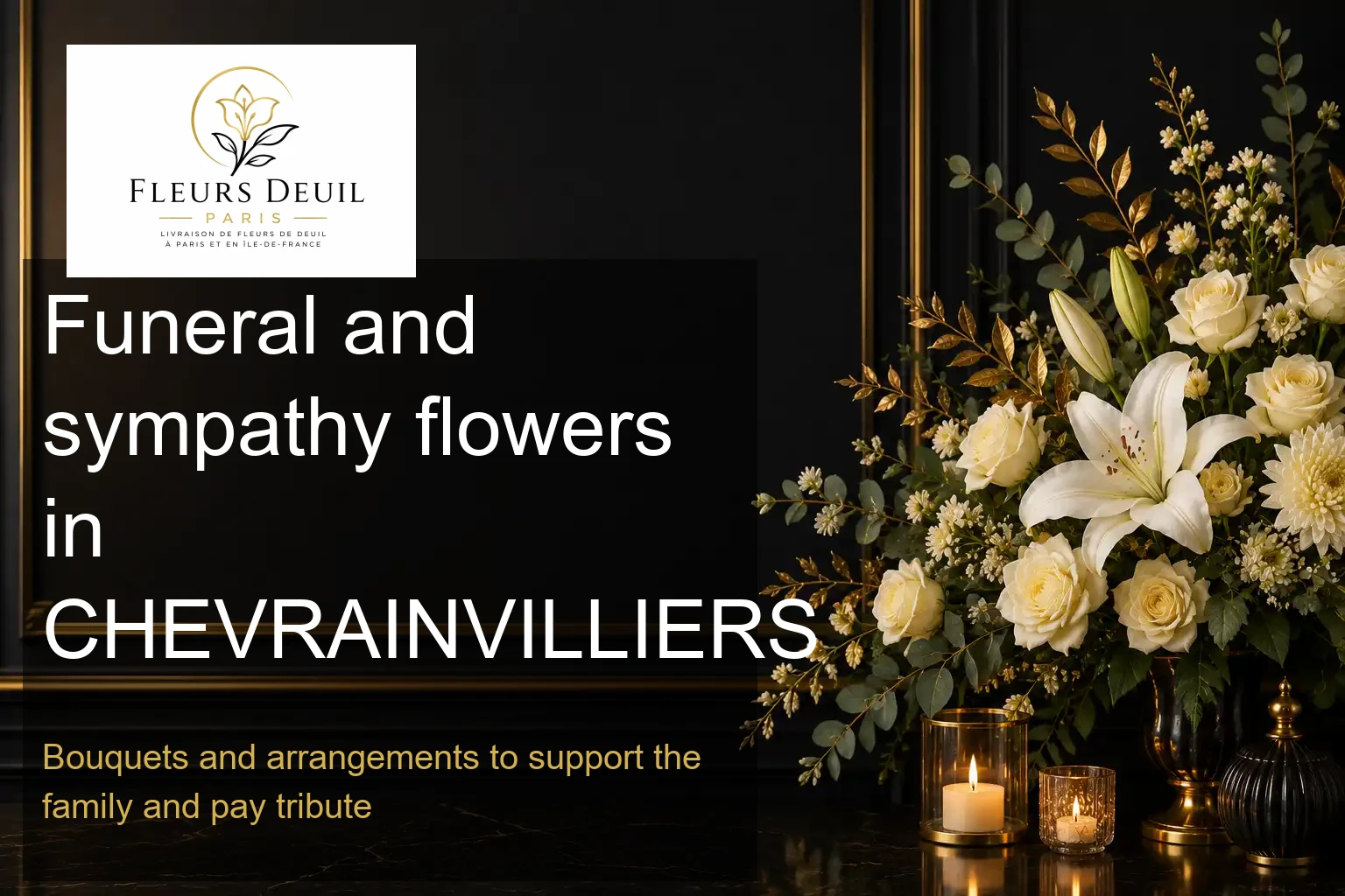 Funeral and sympathy flowers in CHEVRAINVILLIERS