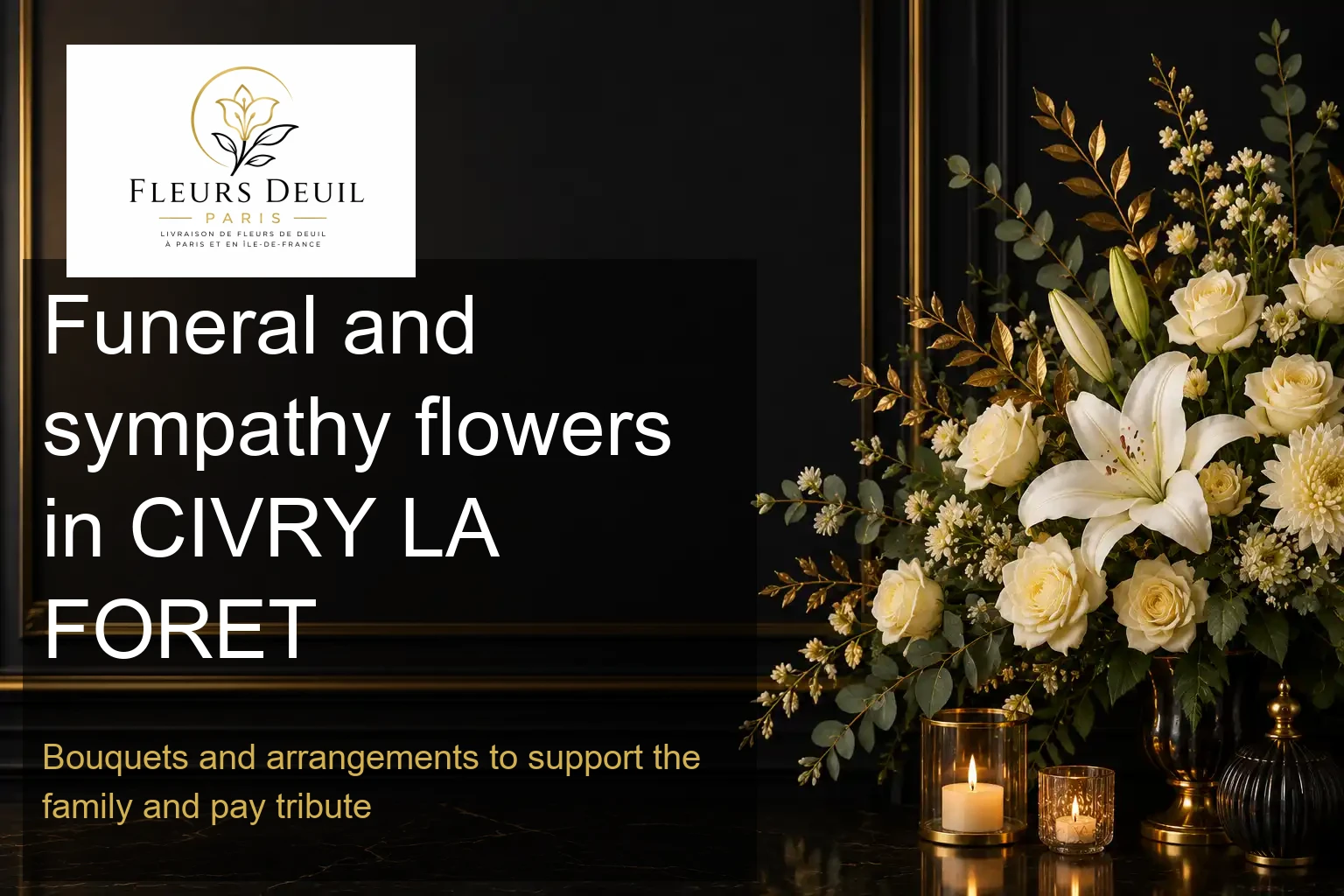 Funeral and sympathy flowers in CIVRY LA FORET