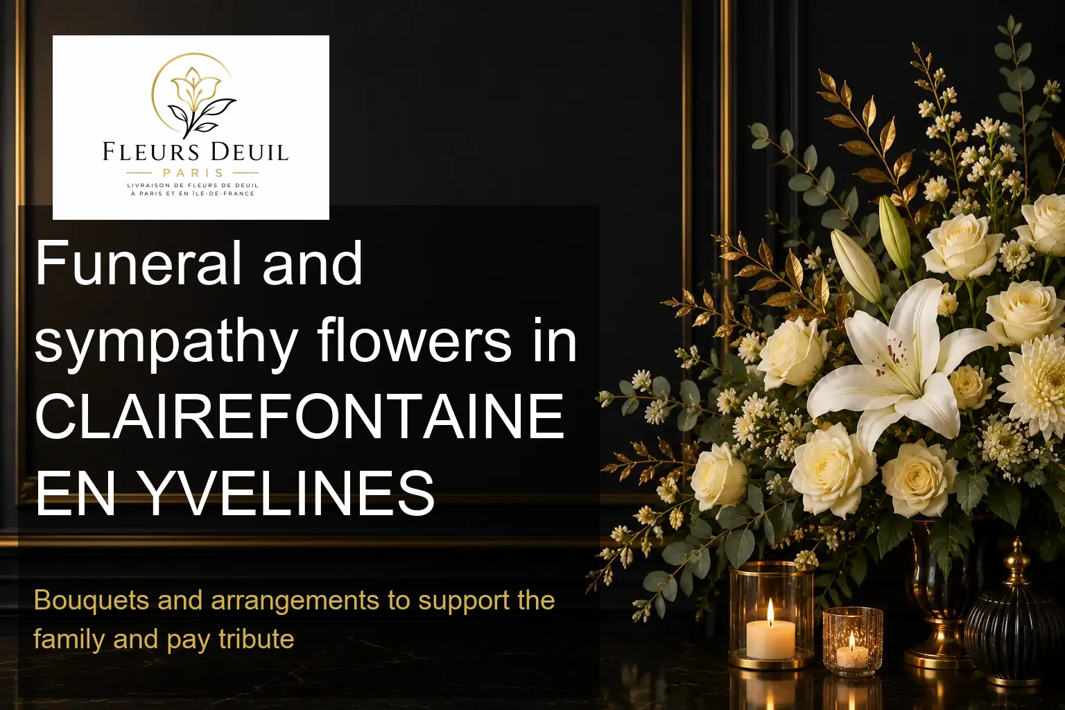 Funeral and sympathy flowers in CLAIREFONTAINE EN YVELINES
