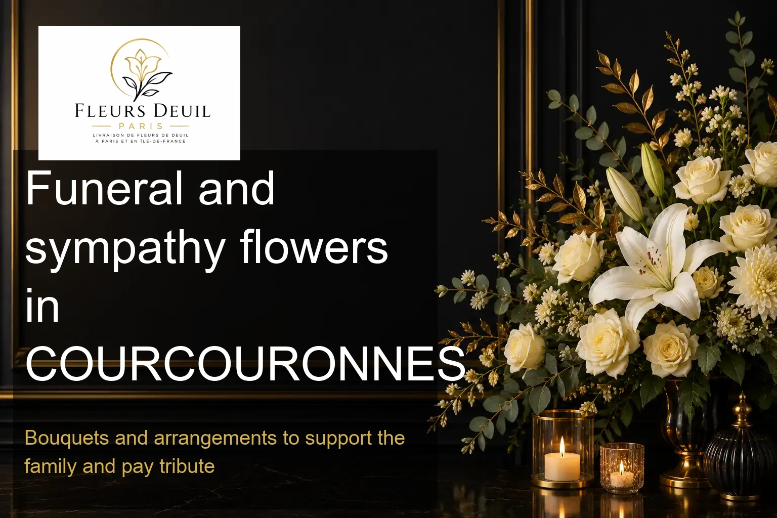 Funeral and sympathy flowers in COURCOURONNES