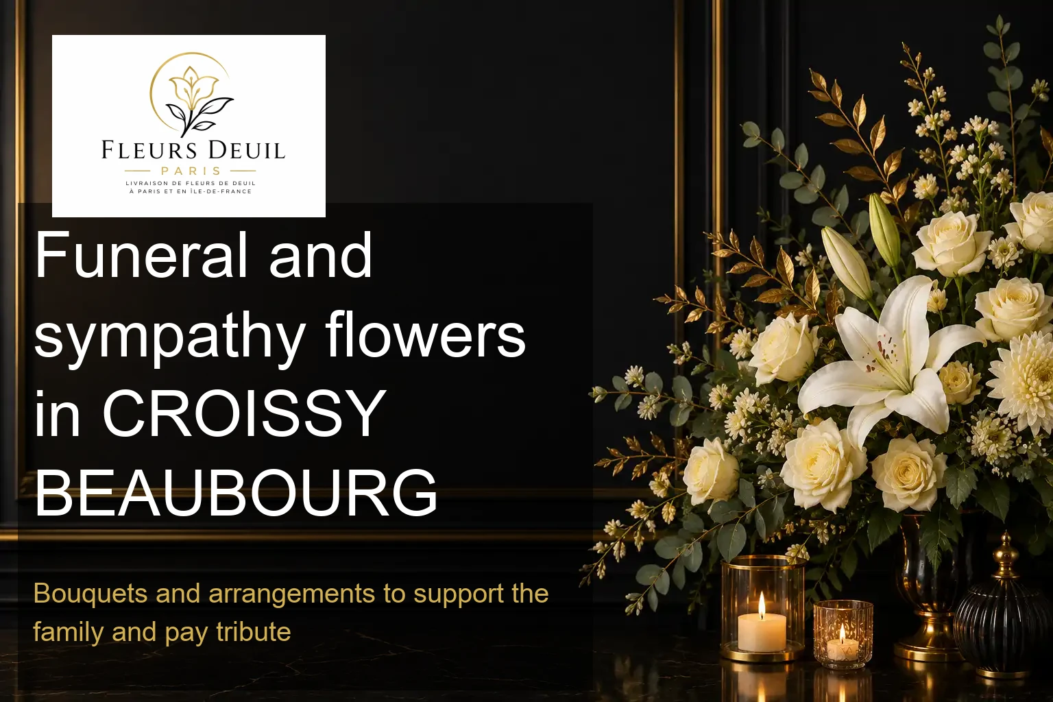 Funeral and sympathy flowers in CROISSY BEAUBOURG