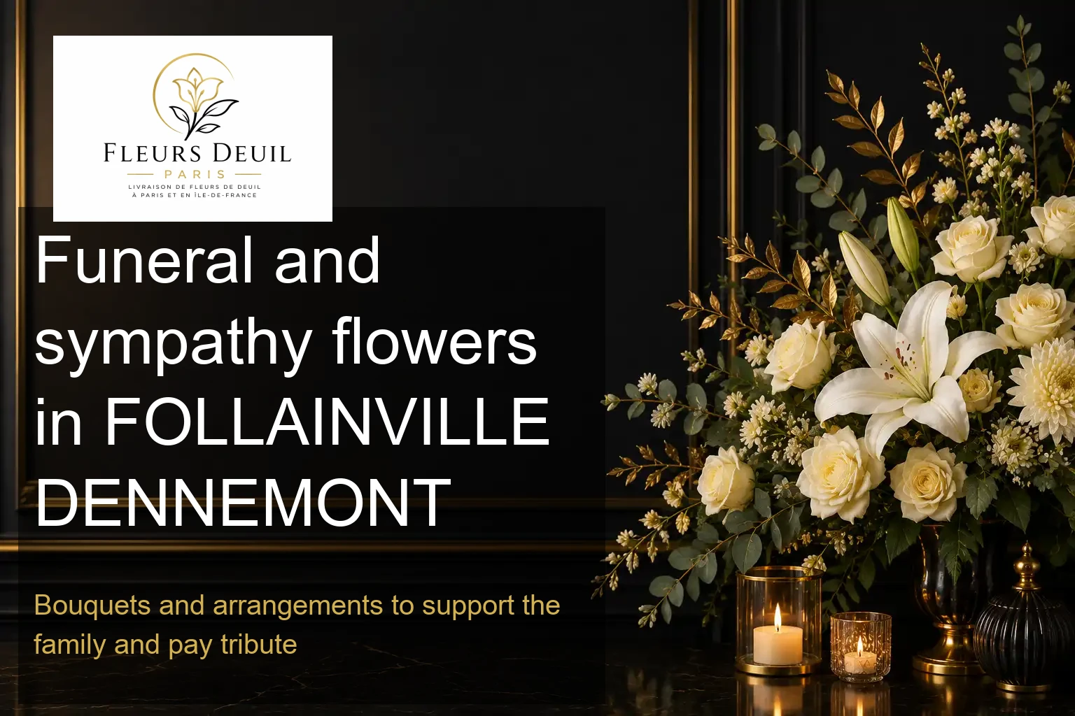 Funeral and sympathy flowers in FOLLAINVILLE DENNEMONT