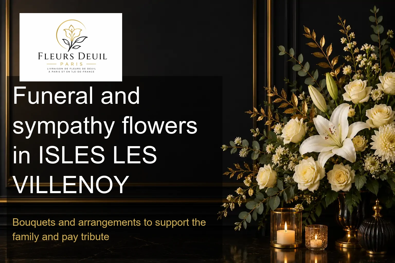 Funeral and sympathy flowers in ISLES LES VILLENOY