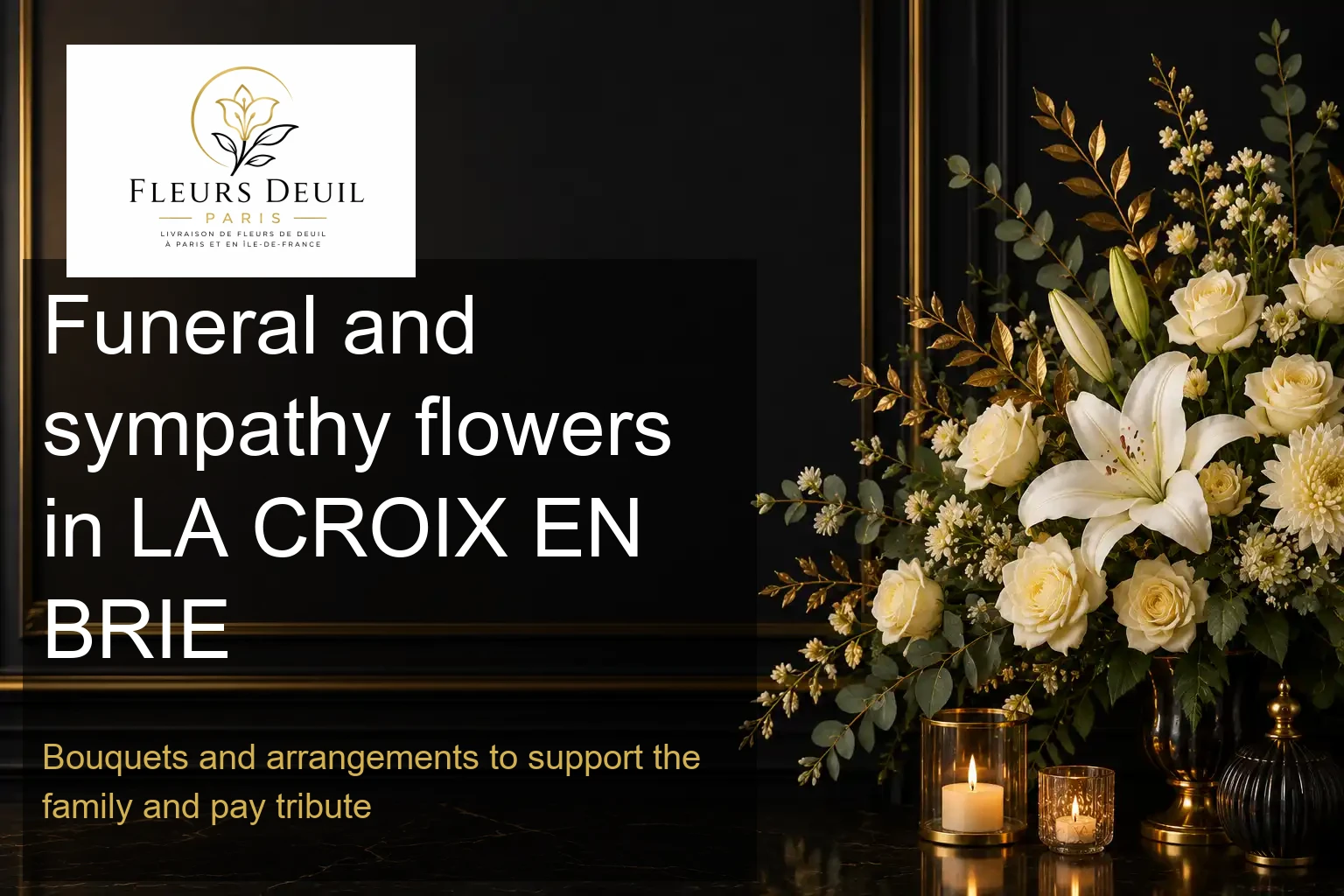 Funeral and sympathy flowers in LA CROIX EN BRIE