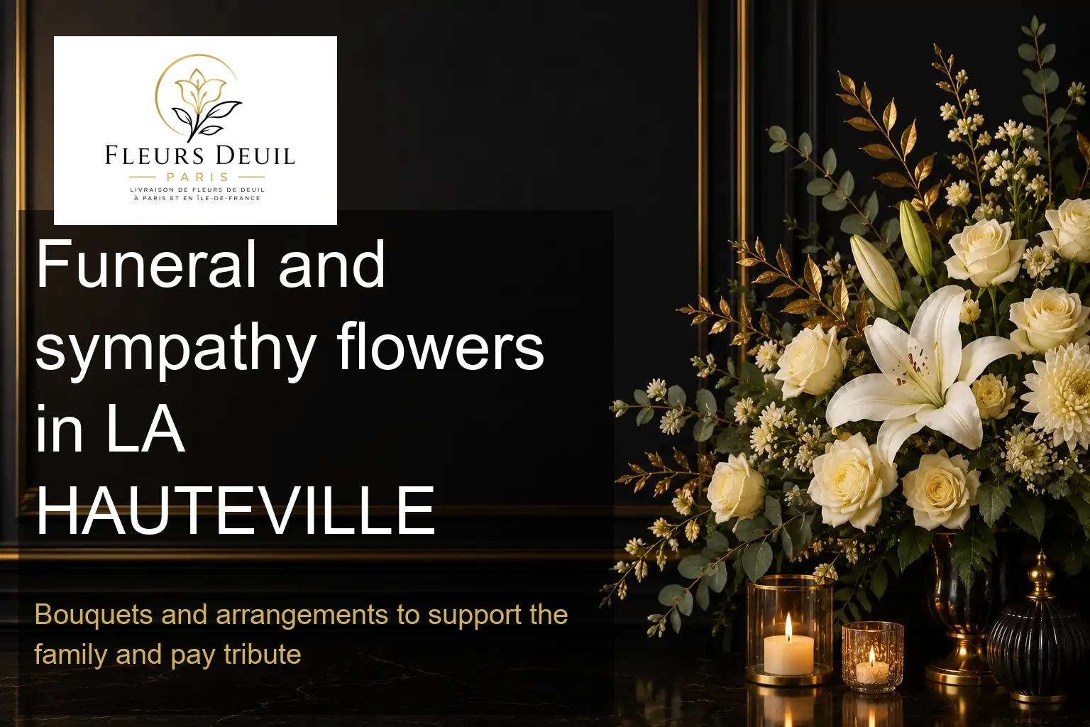 Funeral and sympathy flowers in LA HAUTEVILLE