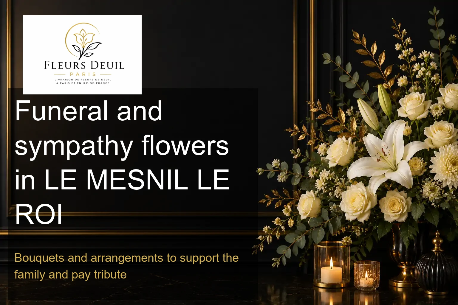 Funeral and sympathy flowers in LE MESNIL LE ROI