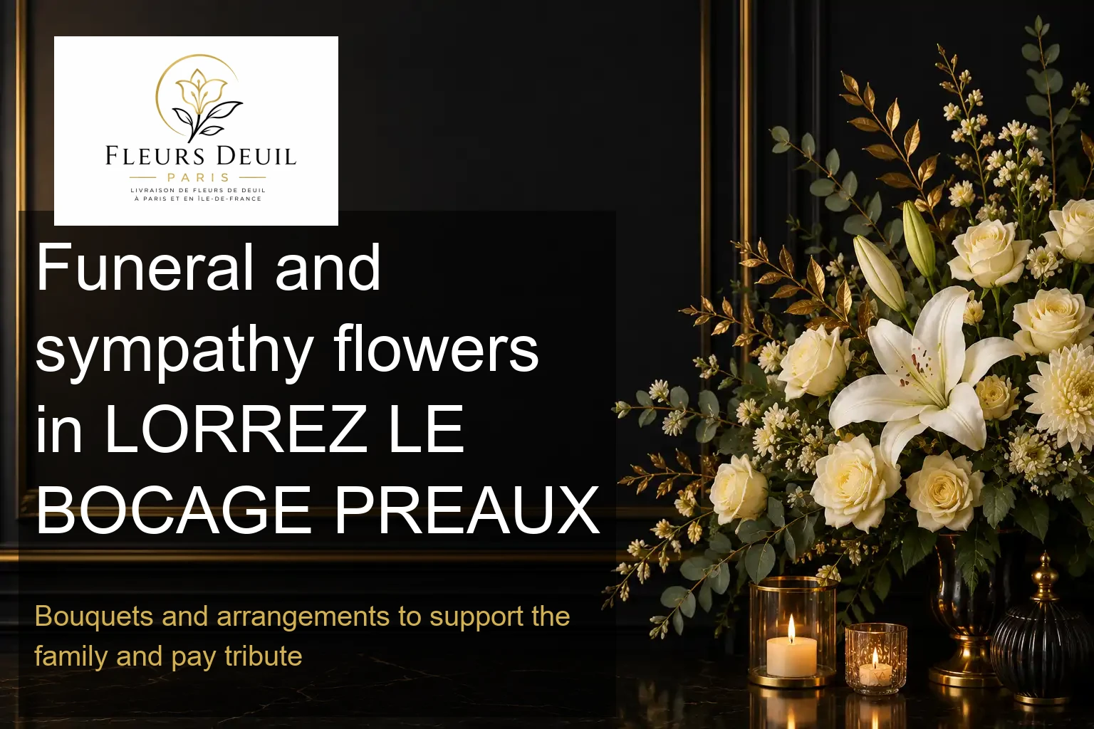 Funeral and sympathy flowers in LORREZ LE BOCAGE PREAUX