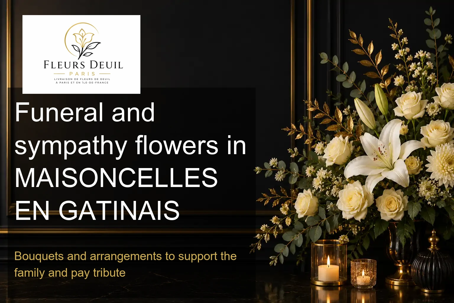 Funeral and sympathy flowers in MAISONCELLES EN GATINAIS