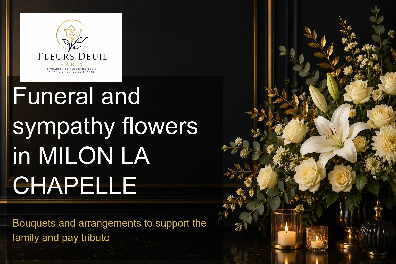 Funeral and sympathy flowers in MILON LA CHAPELLE