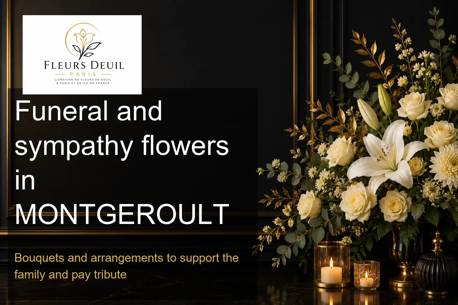 Funeral and sympathy flowers in MONTGEROULT
