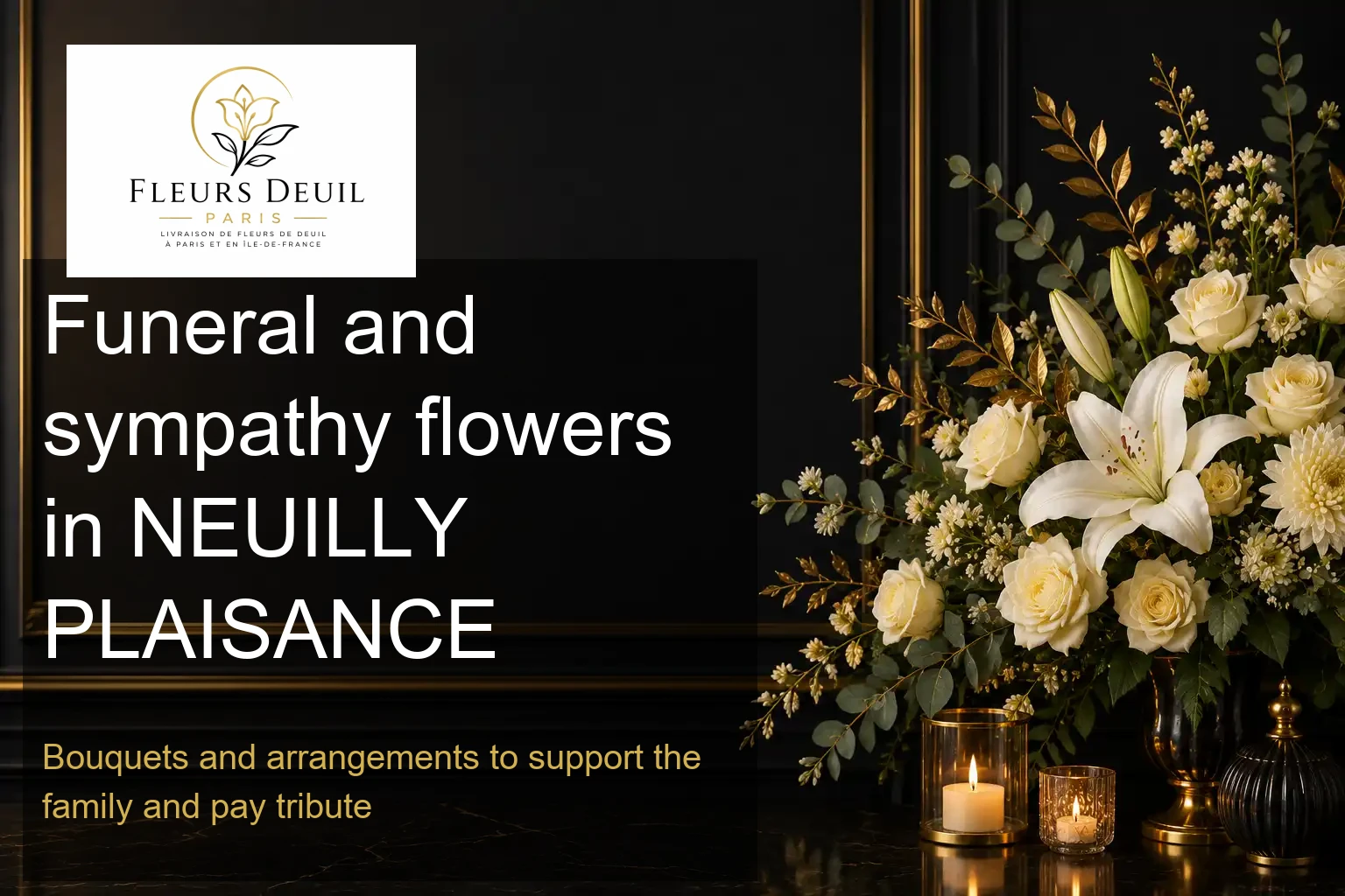 Funeral and sympathy flowers in NEUILLY PLAISANCE
