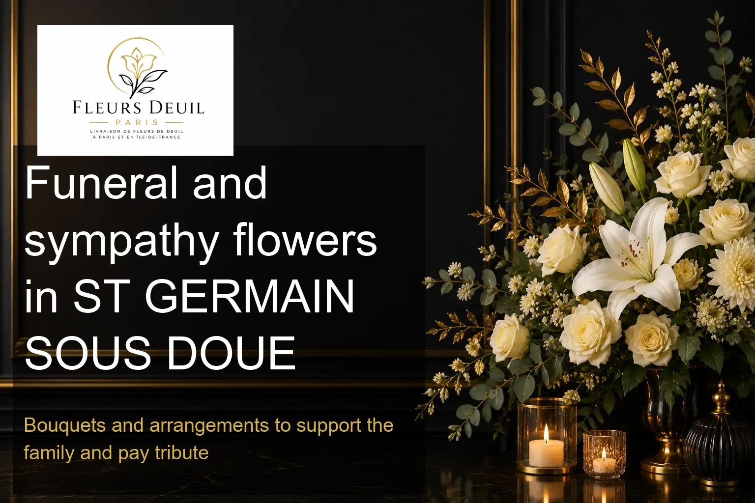 Funeral and sympathy flowers in ST GERMAIN SOUS DOUE