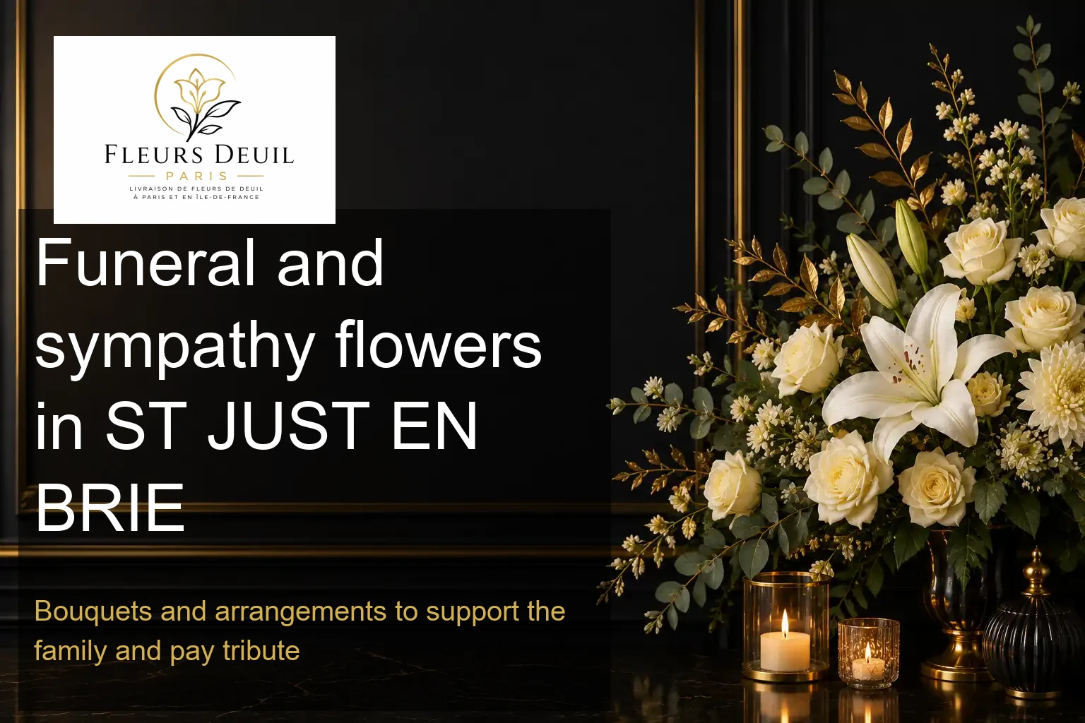 Funeral and sympathy flowers in ST JUST EN BRIE