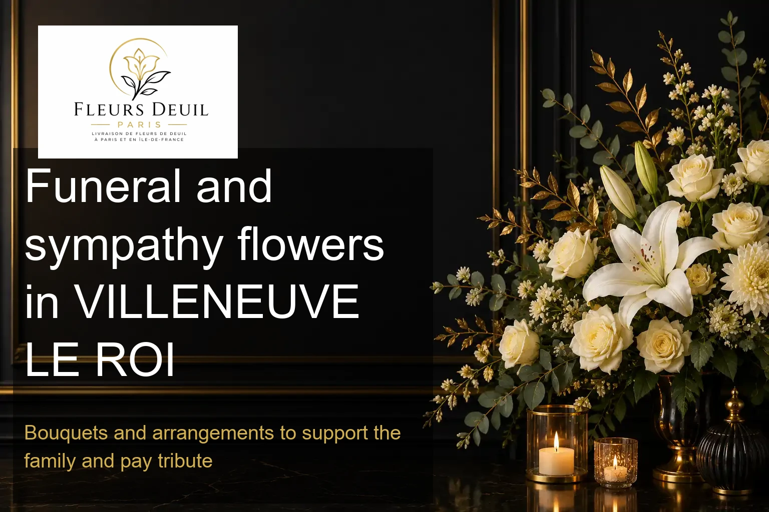 Funeral and sympathy flowers in VILLENEUVE LE ROI