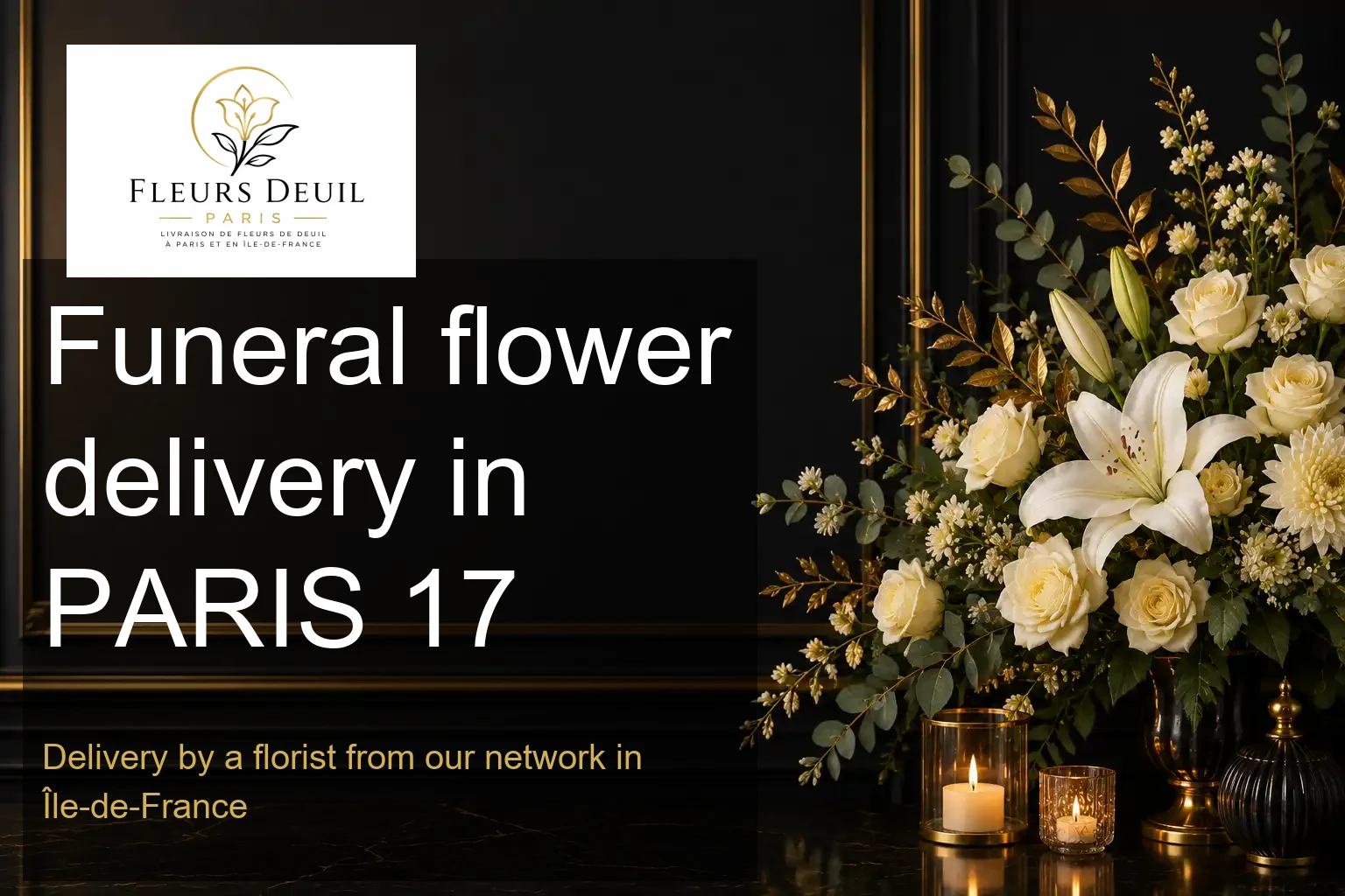 Funeral flower delivery in PARIS 17