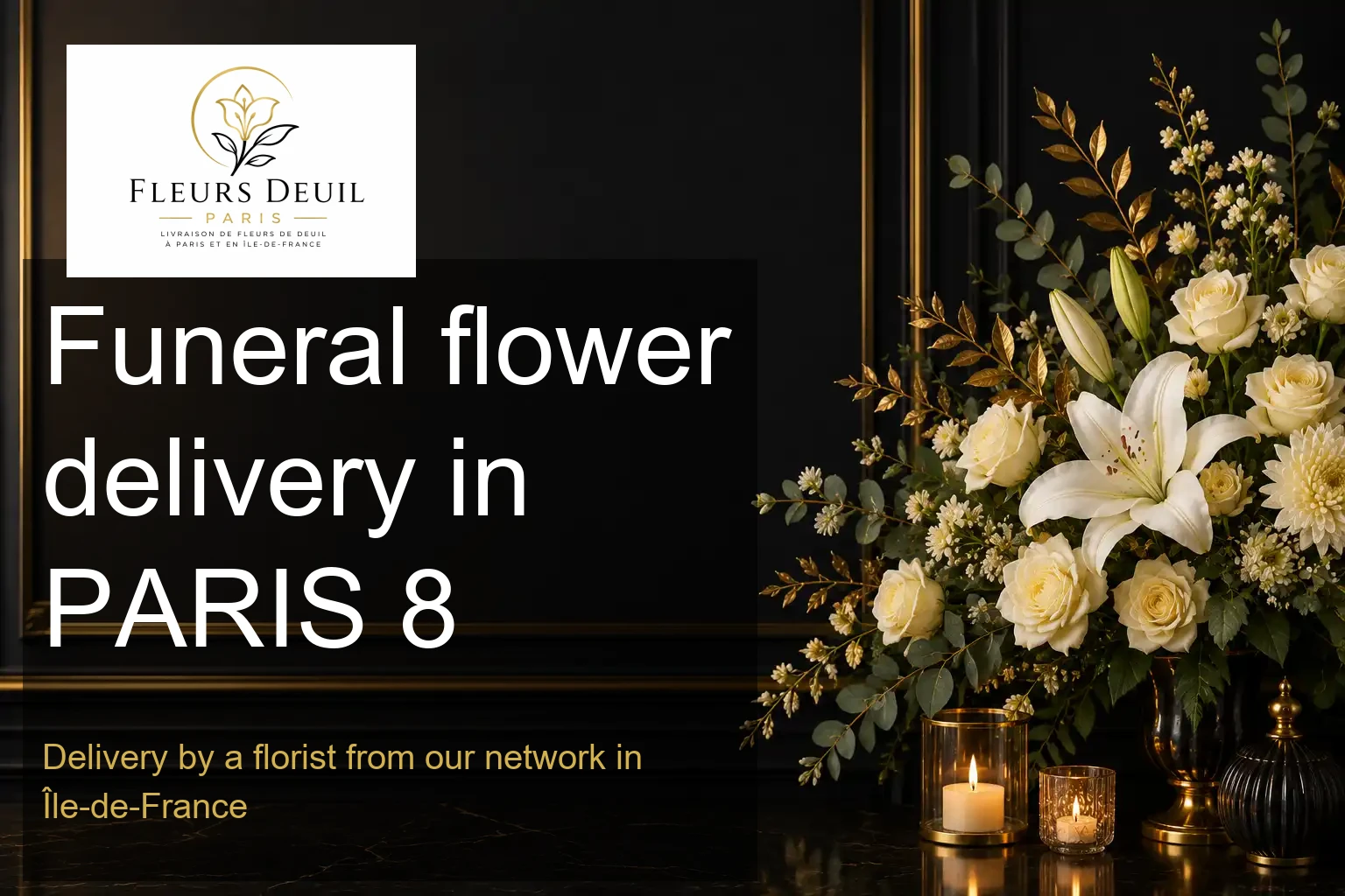 Funeral flower delivery in PARIS 8