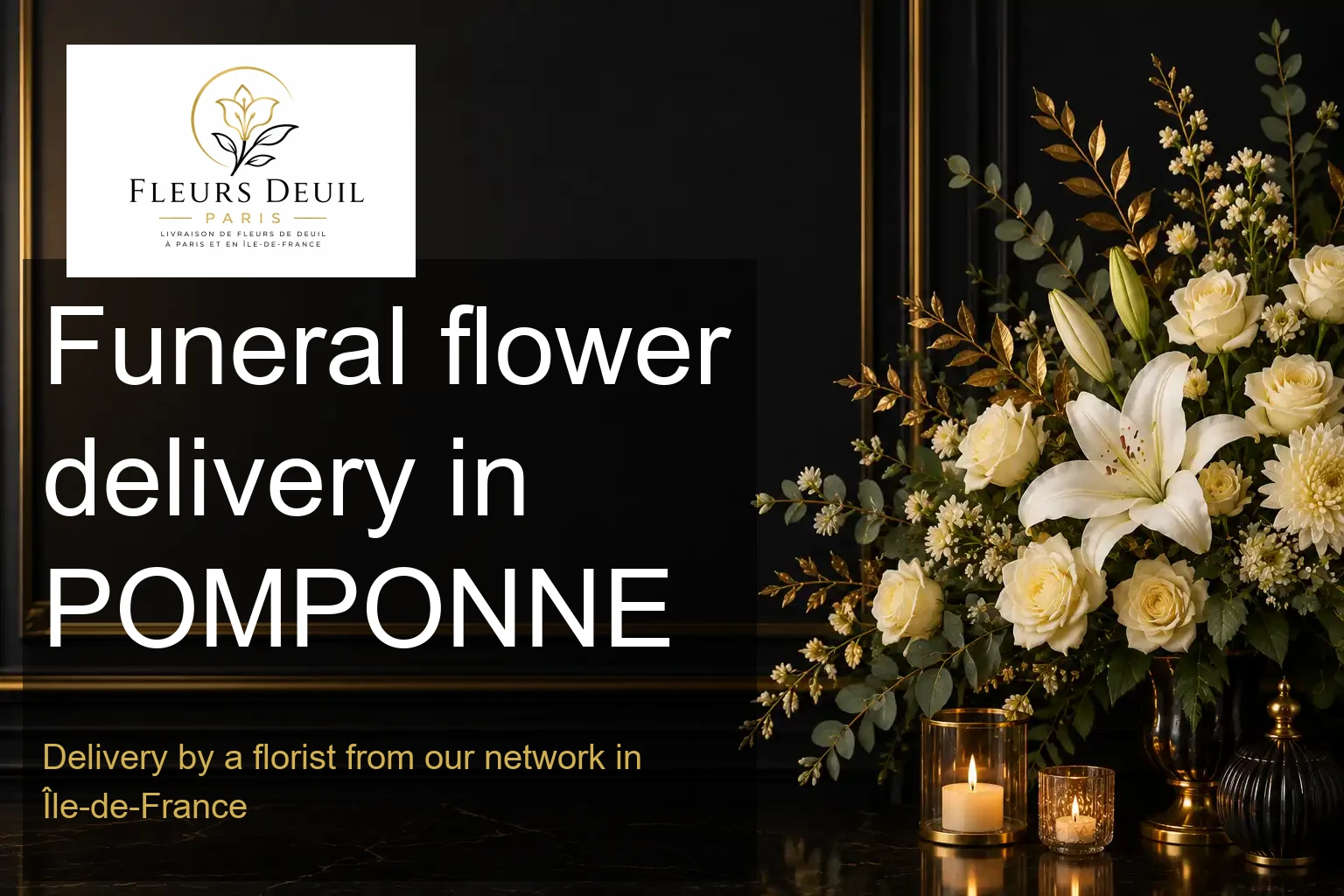 Funeral flower delivery in POMPONNE