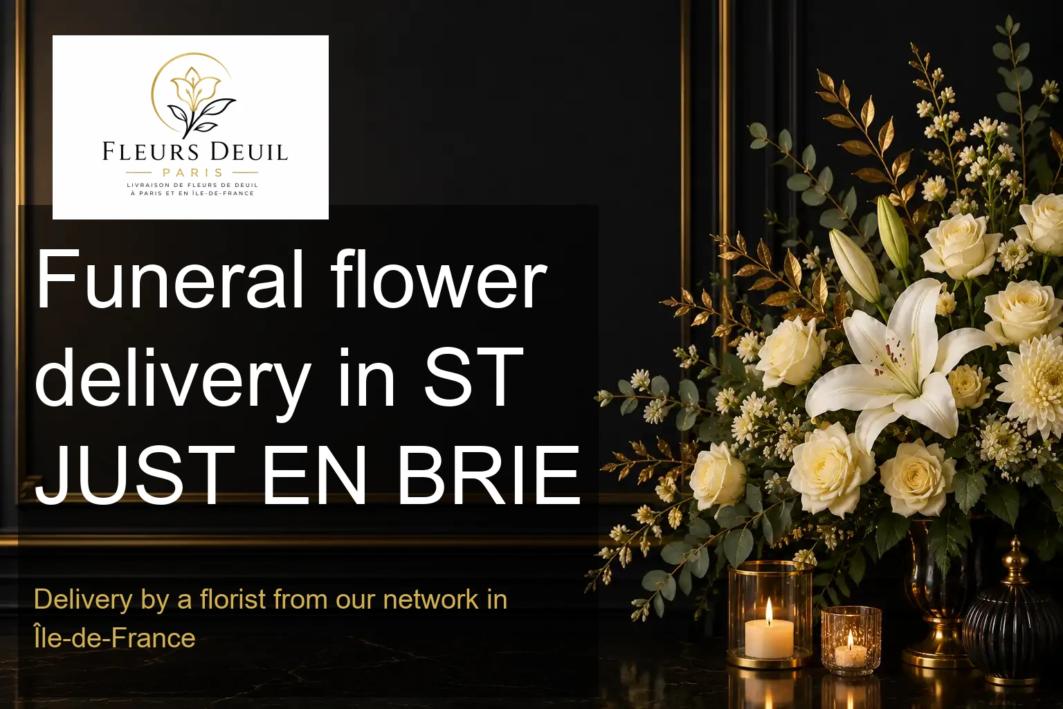 Funeral flower delivery in ST JUST EN BRIE