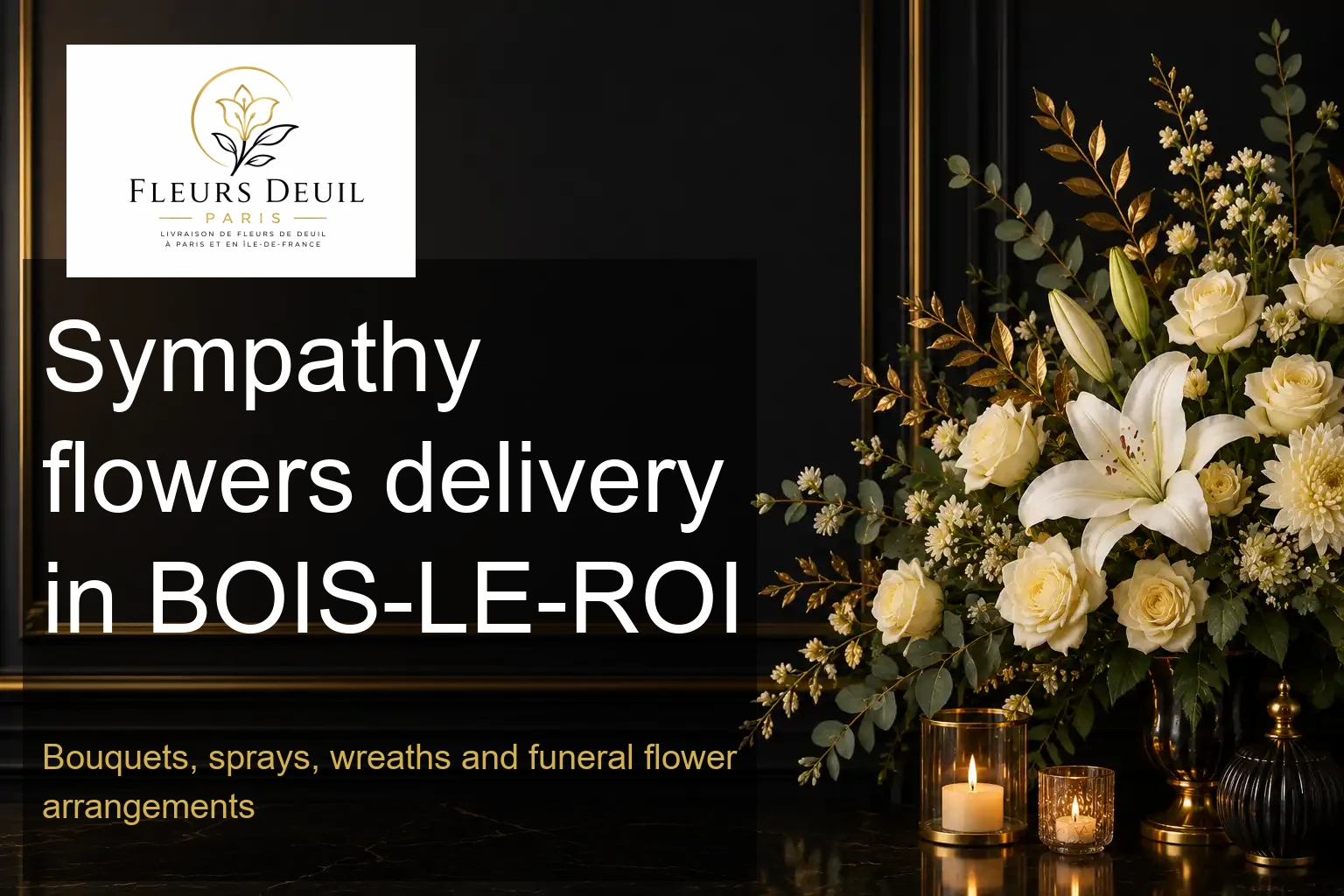 Sympathy flowers delivery in BOIS-LE-ROI