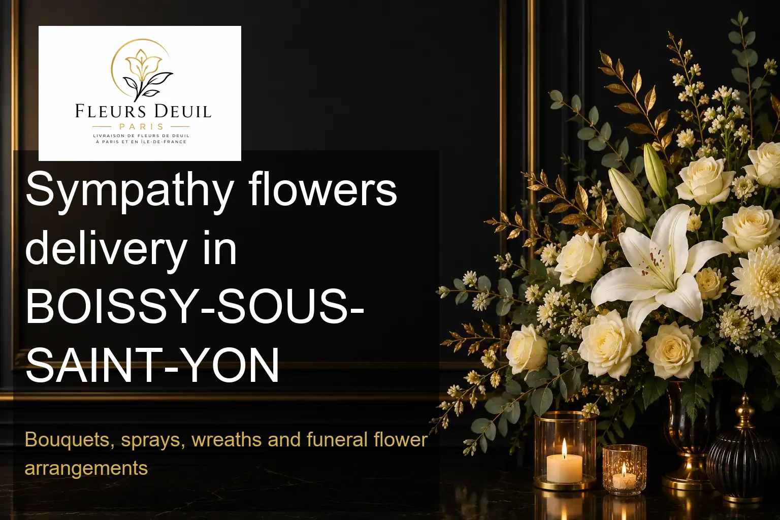 Sympathy flowers delivery in BOISSY-SOUS-SAINT-YON