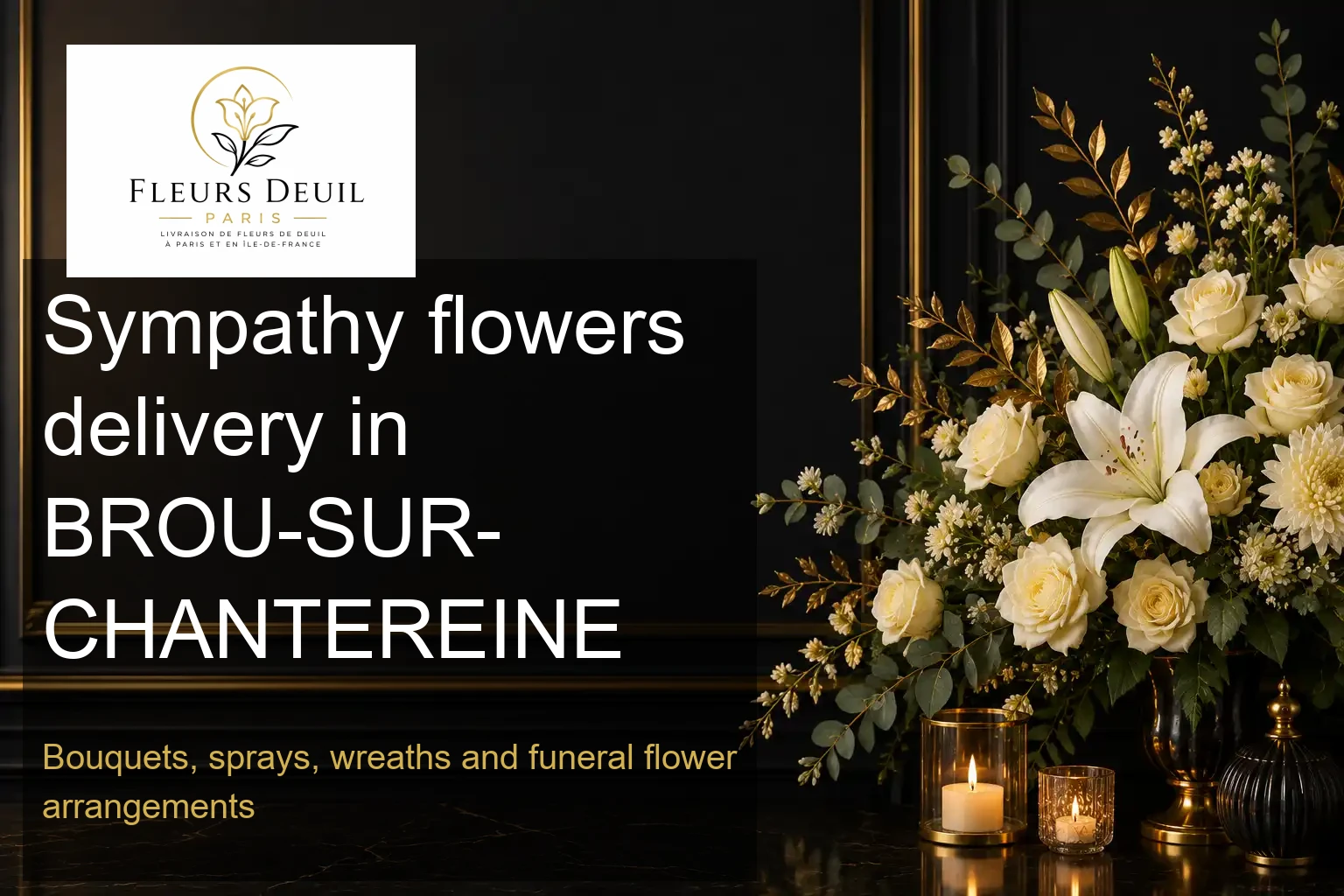 Sympathy flowers delivery in BROU-SUR-CHANTEREINE