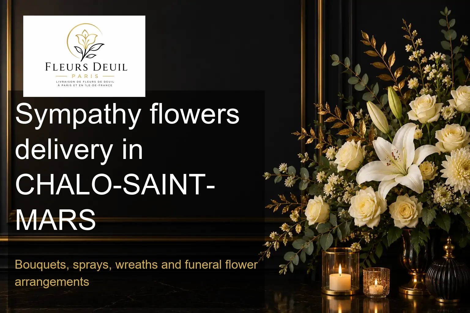 Sympathy flowers delivery in CHALO-SAINT-MARS