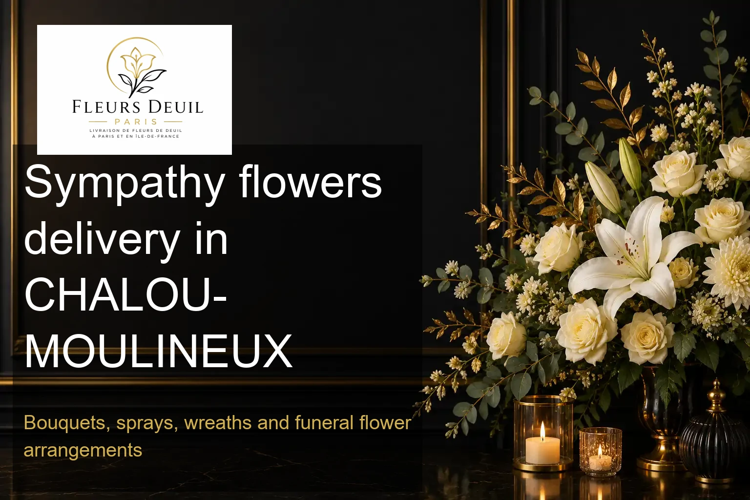 Sympathy flowers delivery in CHALOU-MOULINEUX