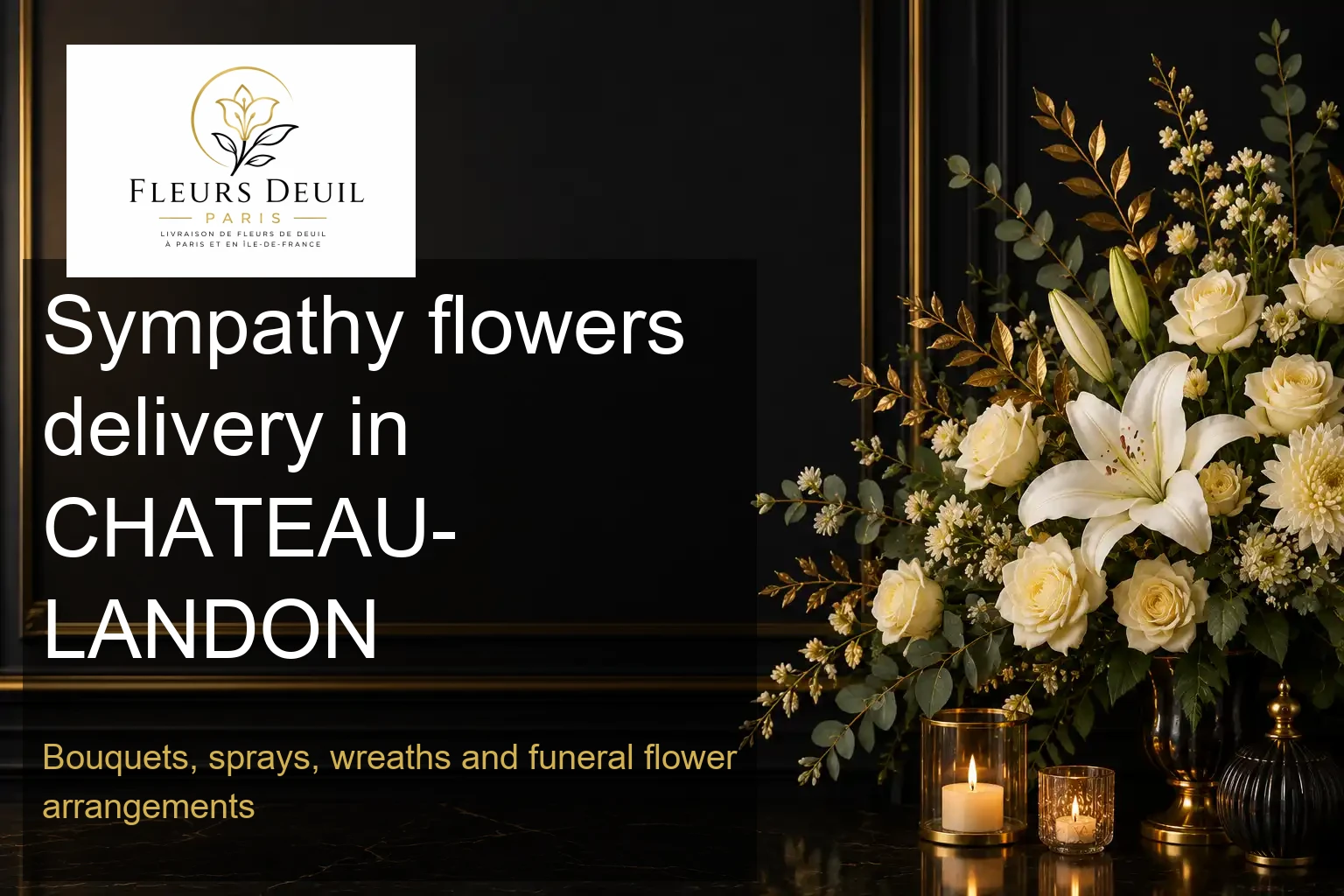 Sympathy flowers delivery in CHATEAU-LANDON