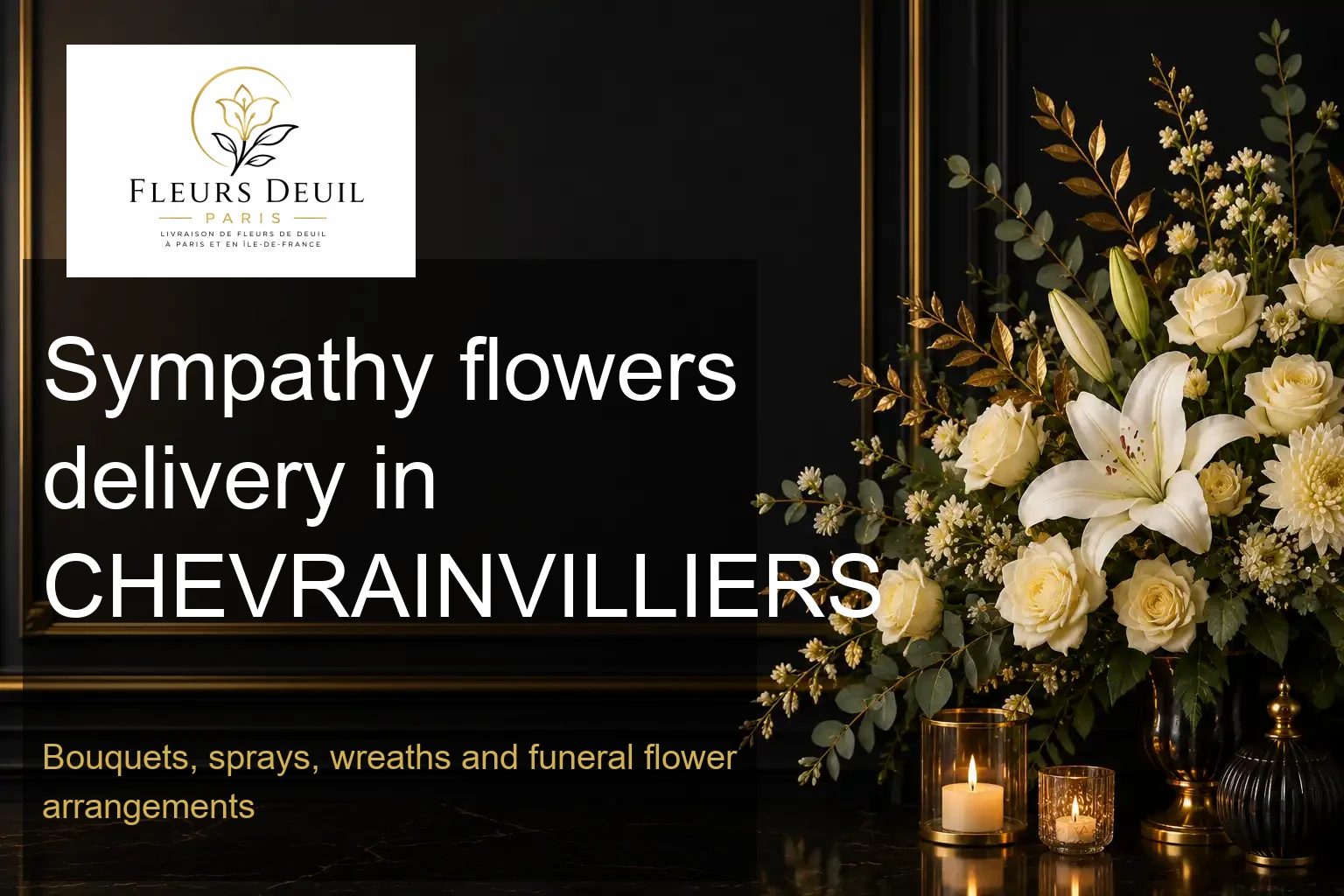 Sympathy flowers delivery in CHEVRAINVILLIERS
