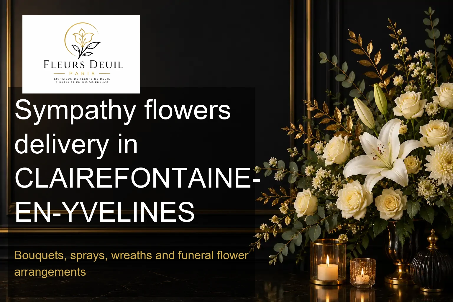 Sympathy flowers delivery in CLAIREFONTAINE-EN-YVELINES